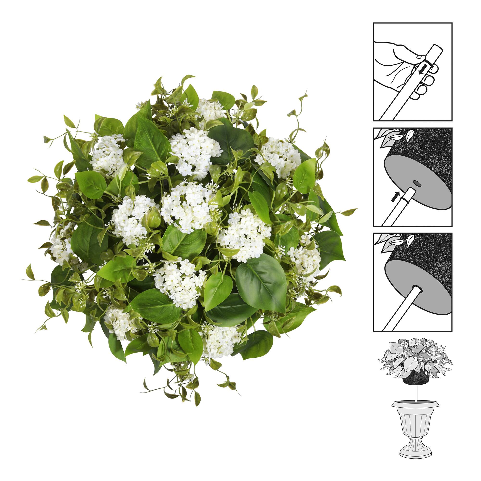 Haute Decor 22" Hydrangea Urn Filler with Adjustable Height Set